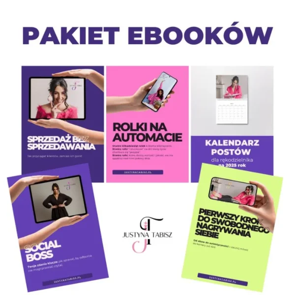 pakiet 5 ebooków justyny tabisz